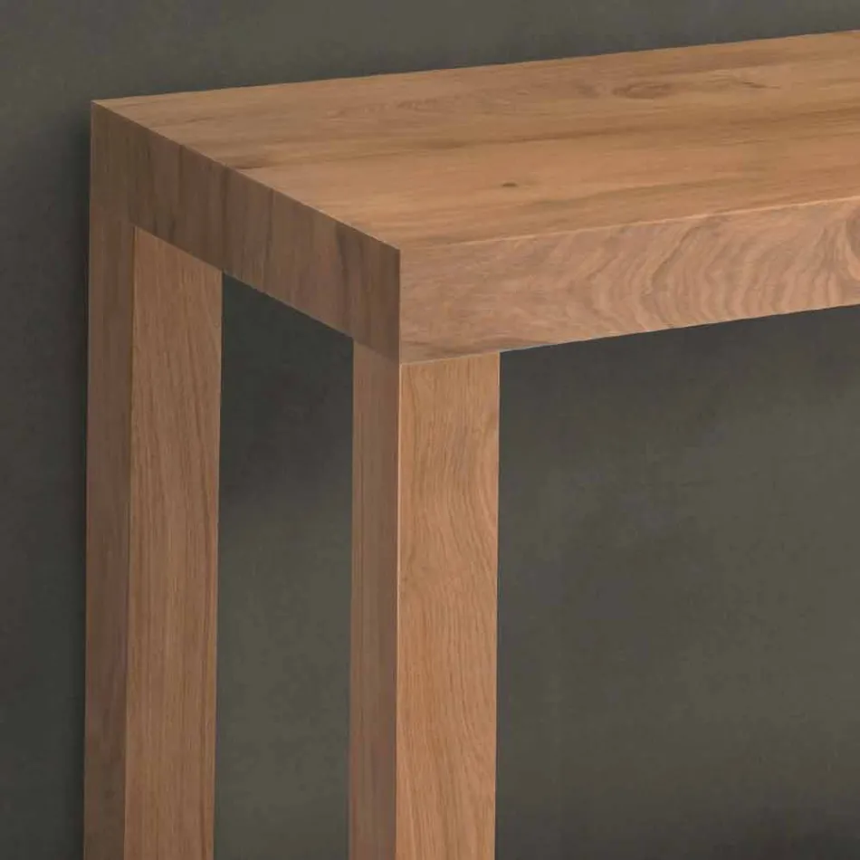 Extendable Console Table in Veneered Wood Made in Italy - Gordito Viadurini