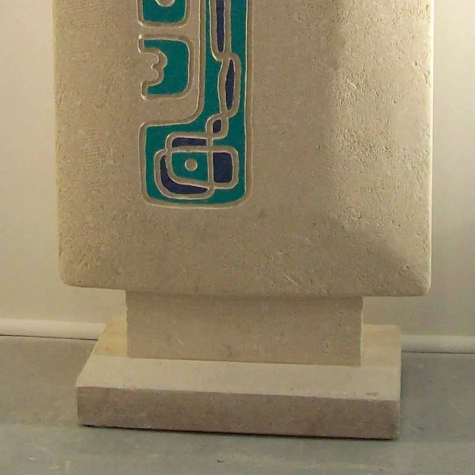 Rectangular stone console table and design crystal Soter Viadurini