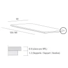 Extendable Kitchen Table up to 240 cm in fine HPL Made in Italy - Jupiter Viadurini