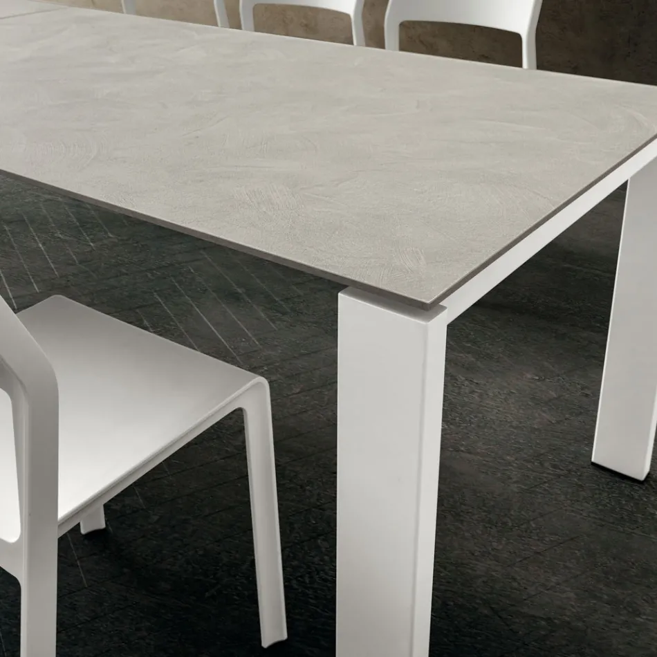 Extendable Kitchen Table up to 240 cm in fine HPL Made in Italy - Jupiter Viadurini