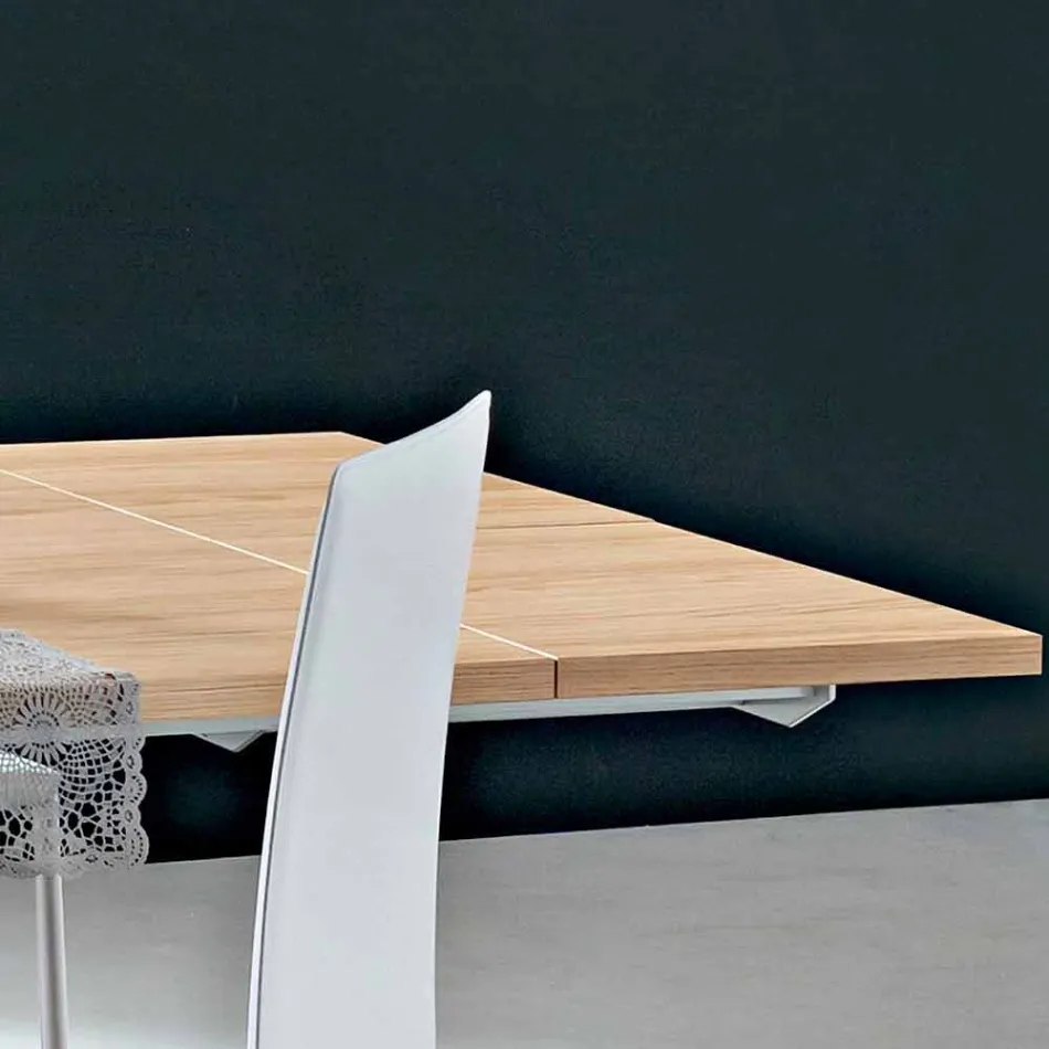 Extendable Kitchen Table Up to 280 cm in Wood Made in Italy - Carlino Viadurini