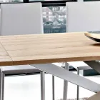 Extendable Kitchen Table Up to 280 cm in Wood Made in Italy - Carlino Viadurini