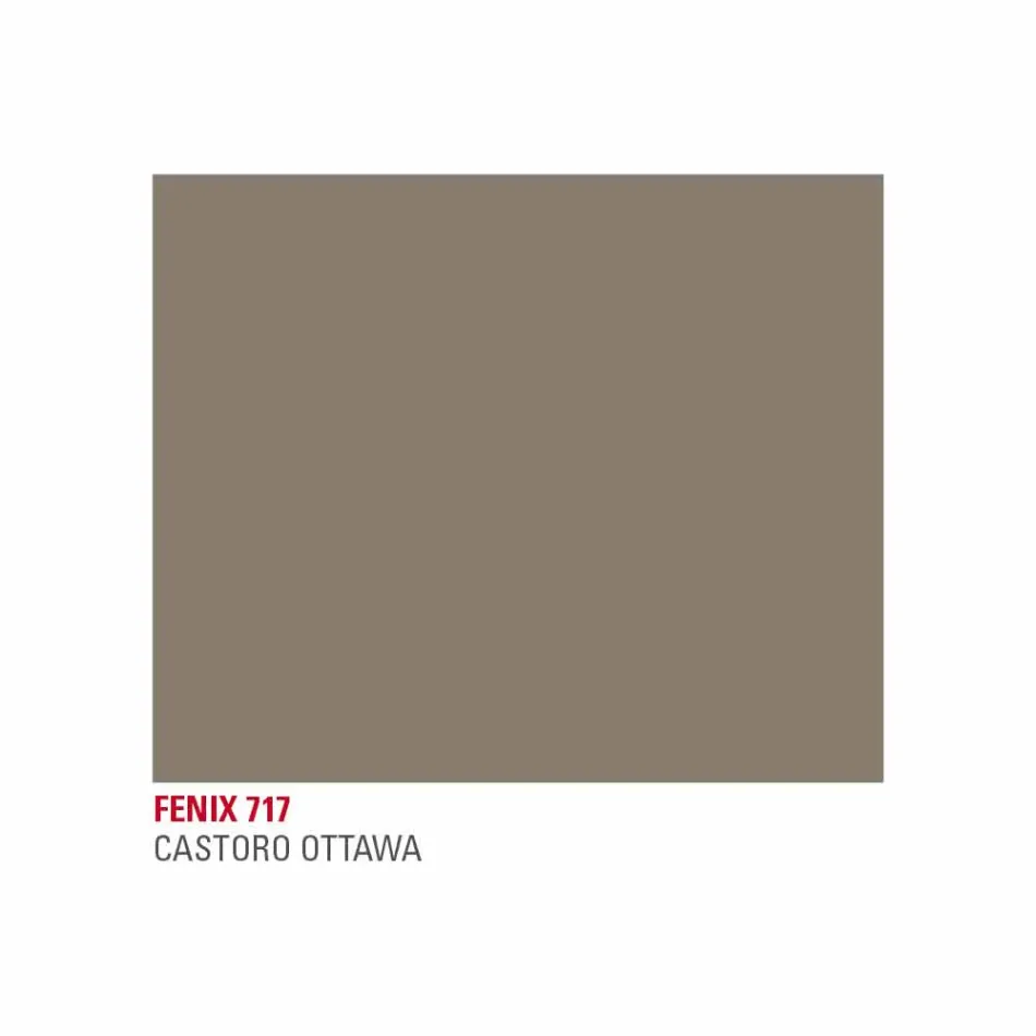 Kitchen Table in Painted Metal with Top in Fenix Made in Italy - Efisto Viadurini