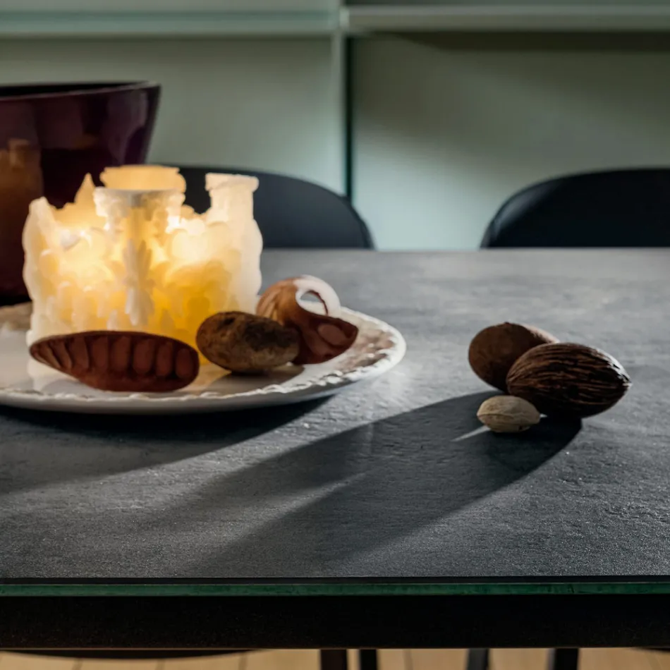 Extendable Kitchen Table in Fine Laminam Ceramic Made in Italy - Efisto Viadurini