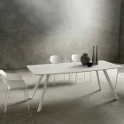 Kitchen Table with Barrel Top in Fenix Made in Italy, Luxury - Lingotto Viadurini