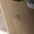 Fixed Metal Kitchen Table and Wooden Top Made in Italy - Bastiano Viadurini