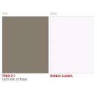 Kitchen Table in Fenix and White Metal of Quality Made in Italy - Carlino Viadurini