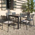 Outdoor Table Extendable to 250 cm in Metal Made in Italy - Beverly Viadurini