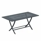 Folding Outdoor Table in Modern Painted Metal Made in Italy - Doria Viadurini