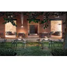 Square Outdoor Table Made in Italy - Benedict Viadurini