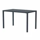 Self-Leveling Rectangular Metal Outdoor Table Made in Italy - Binda Viadurini