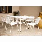180cm Metal Mesh Garden Table Made in Italy - Lirion Viadurini