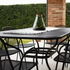 180cm Metal Mesh Garden Table Made in Italy - Lirion Viadurini
