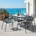 180cm Metal Mesh Garden Table Made in Italy - Lirion Viadurini