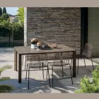 HPL Garden Table with Aluminum Structure Made in Italy - Carl Viadurini