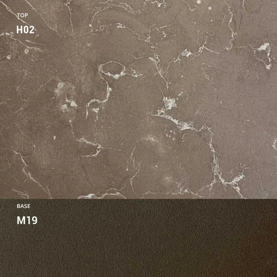 HPL Garden Table with Aluminum Structure Made in Italy - Carl Viadurini