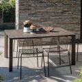 HPL Garden Table with Aluminum Structure Made in Italy - Carl