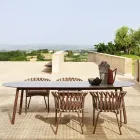 Garden Table Colored Hpl Top Made in Italy - Emma by Varaschin Viadurini