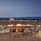 Garden Table Colored Hpl Top Made in Italy - Emma by Varaschin Viadurini