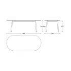 Garden Table Colored Hpl Top Made in Italy - Emma by Varaschin Viadurini