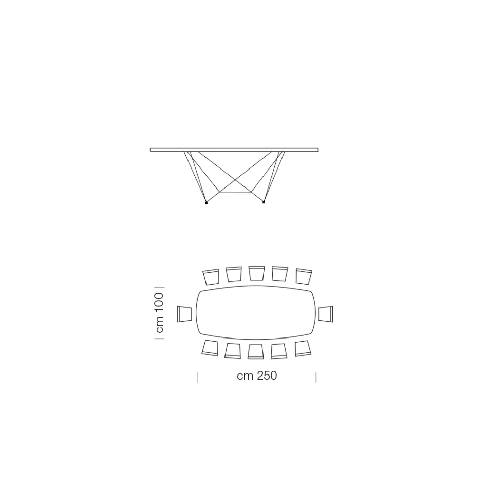Hypermarble Barrel Dining Table Made in Italy - Ezzellino Viadurini