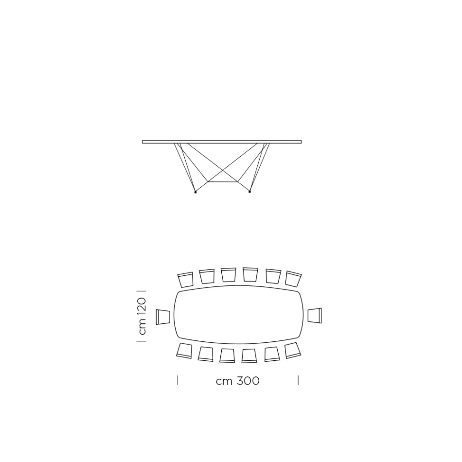 Hypermarble Barrel Dining Table Made in Italy - Ezzellino Viadurini