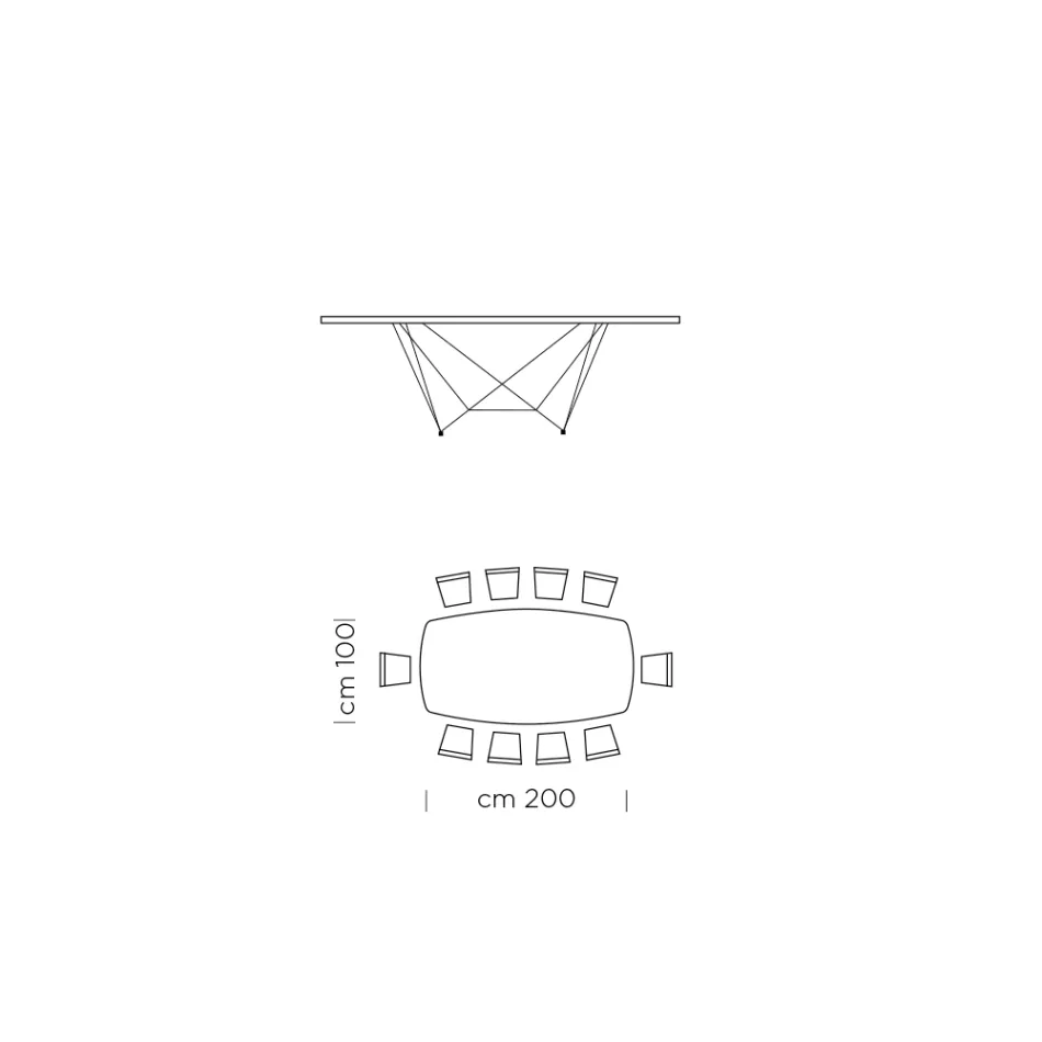 Hypermarble Barrel Dining Table Made in Italy - Ezzellino Viadurini