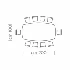 Barrel Dining Table in Fenix and Luxury Made in Italy Steel - Settimmio Viadurini