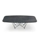 Hypermarble Barrel Dining Table Made in Italy - Ezzellino Viadurini
