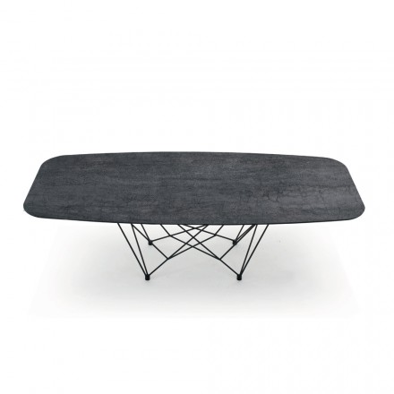 Hypermarble Barrel Dining Table Made in Italy - Ezzellino Viadurini