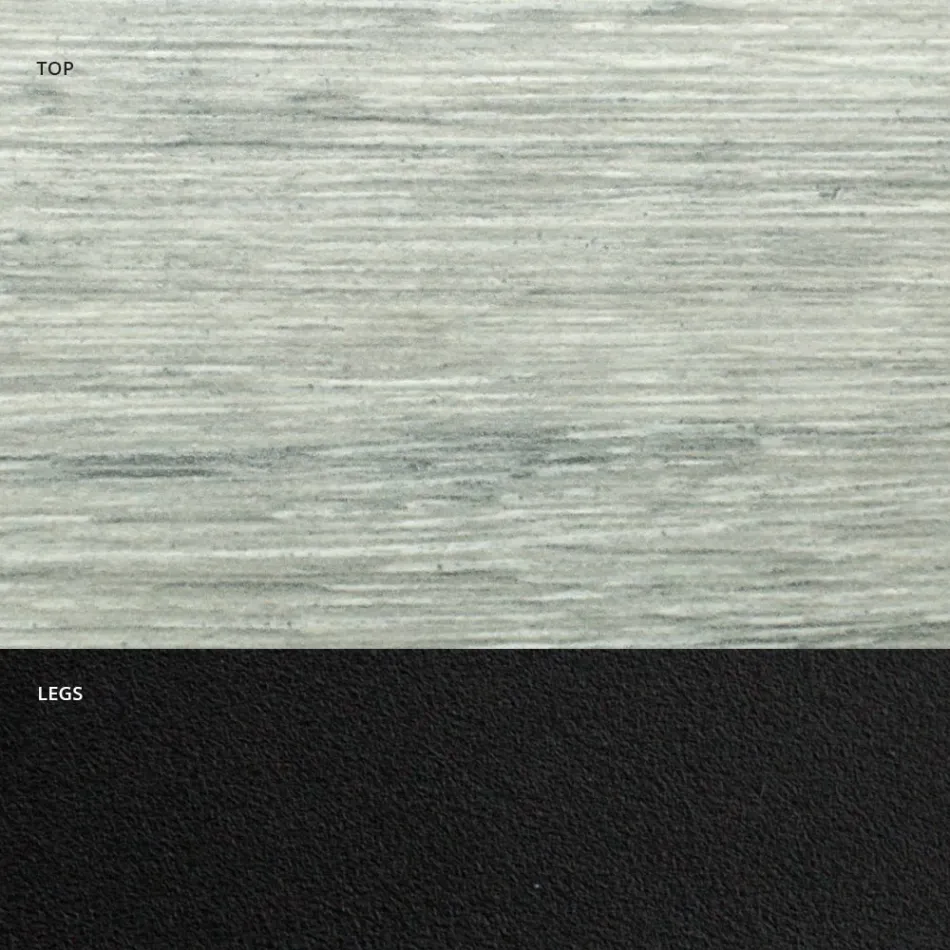 Barrel Dining Table in Wood Effect Laminate Made in Italy - Grotta Viadurini