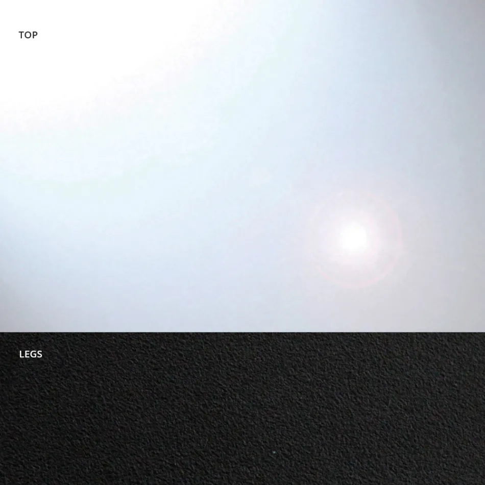 Barrel Dining Table in Glass and Steel Made in Italy - Grotta Viadurini