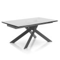 Extendable Dining Table to 240 cm in Ceramic and Steel - Relief