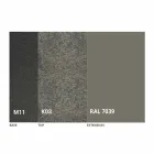 Extendable Dining Table to 298 cm in Metal and Ceramic Top - Anaconda Viadurini