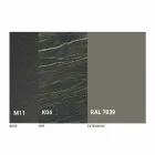 Extendable Dining Table to 298 cm in Metal and Ceramic Top - Anaconda Viadurini