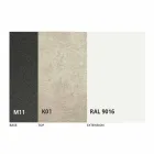 Extendable Dining Table to 298 cm in Metal and Ceramic Top - Anaconda Viadurini