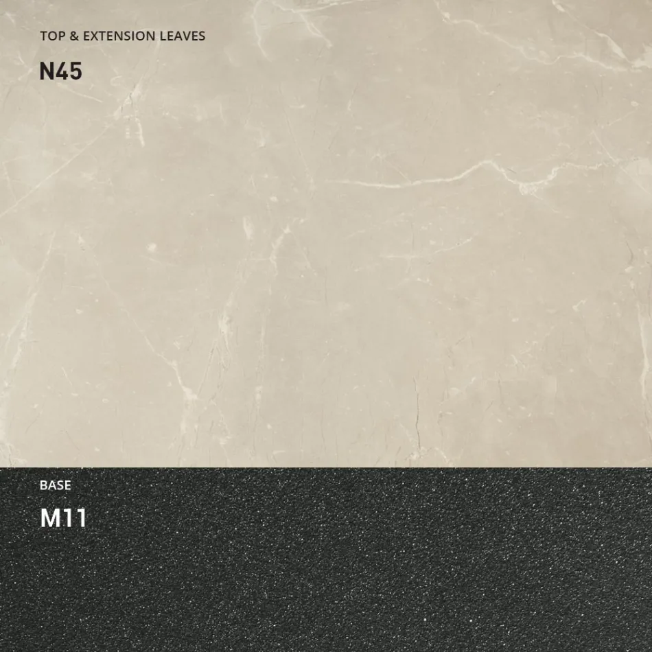 Extendable Dining Table to 298 cm in Melamine Made in Italy - Fedemo Viadurini