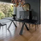 Extendable Dining Table to 298 cm in Melamine Made in Italy - Fedemo Viadurini