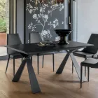 Extendable Dining Table to 298 cm in Melamine Made in Italy - Fedemo Viadurini