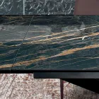 Extendable Dining Table to 300 cm in Made in Italy Hypermarble - Grotta Viadurini