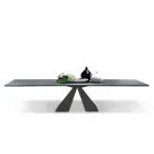 Extendable Dining Table to 300 cm in HPL Laminate Made in Italy - Dalmata Viadurini