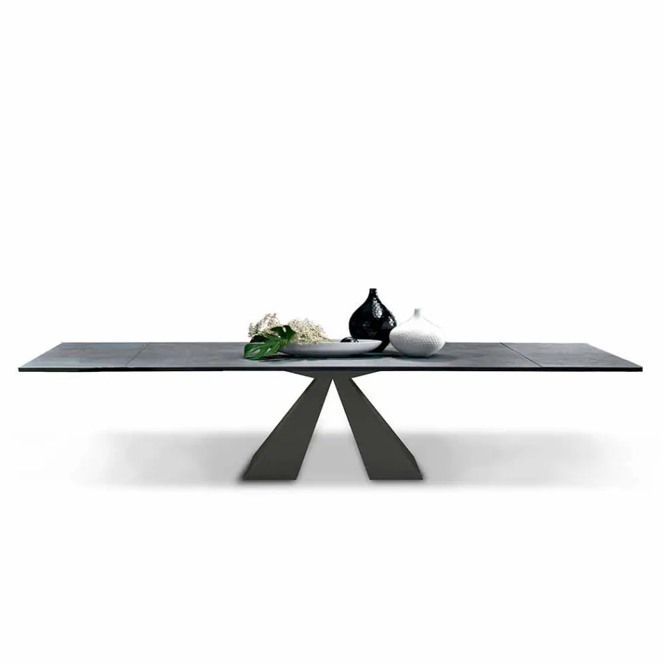 Extendable Dining Table to 300 cm in HPL Laminate Made in Italy - Dalmata Viadurini