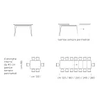 Dining Table Extendable to 325 cm in Laminate Made in Italy - Settanta Viadurini