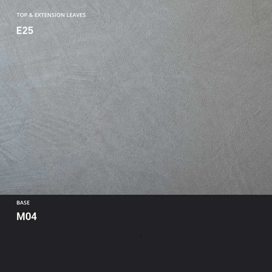 Metal Dining Table Extendable to 310 cm Made in Italy - Euclide Viadurini