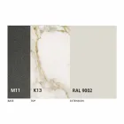 Extendable Dining Table Up to 170 cm in Ceramic Made in Italy - Tremiti Viadurini