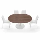 Extendable Dining Table Up to 170 cm in Laminate Made in Italy - Dollars Viadurini