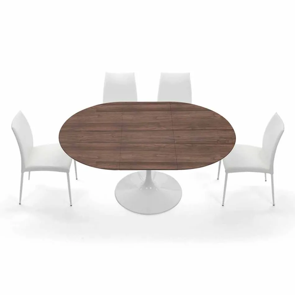 Extendable Dining Table Up to 170 cm in Laminate Made in Italy - Dollars Viadurini