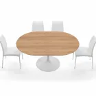 Extendable Dining Table Up to 170 cm in Laminate Made in Italy - Dollars Viadurini
