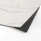 Extendable Dining Table Up to 180 cm in Ceramic and Steel - Catone Viadurini