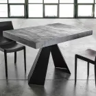Extendable Dining Table Up to 220 cm with Melamine Top - Amiro Viadurini